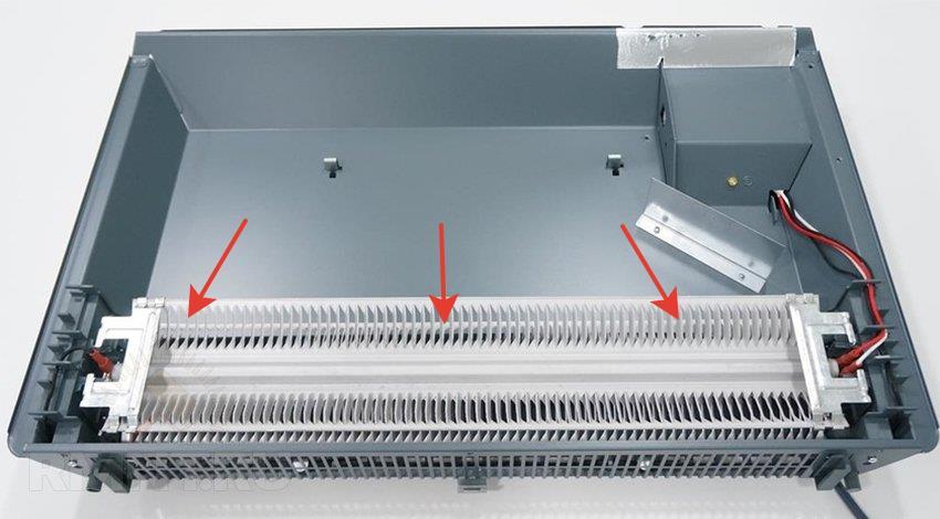 élément chauffant à convecteur